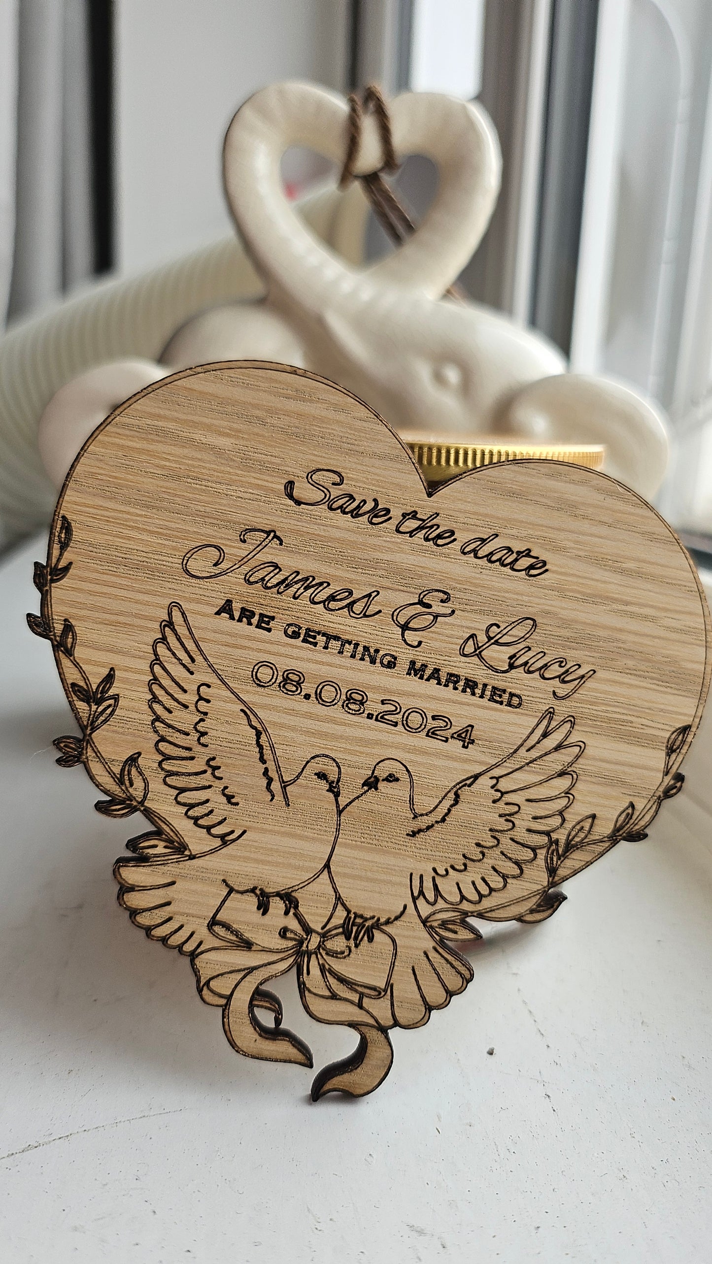 Custom Laser-Engraved Wooden Plaque – Wedding & Special Events