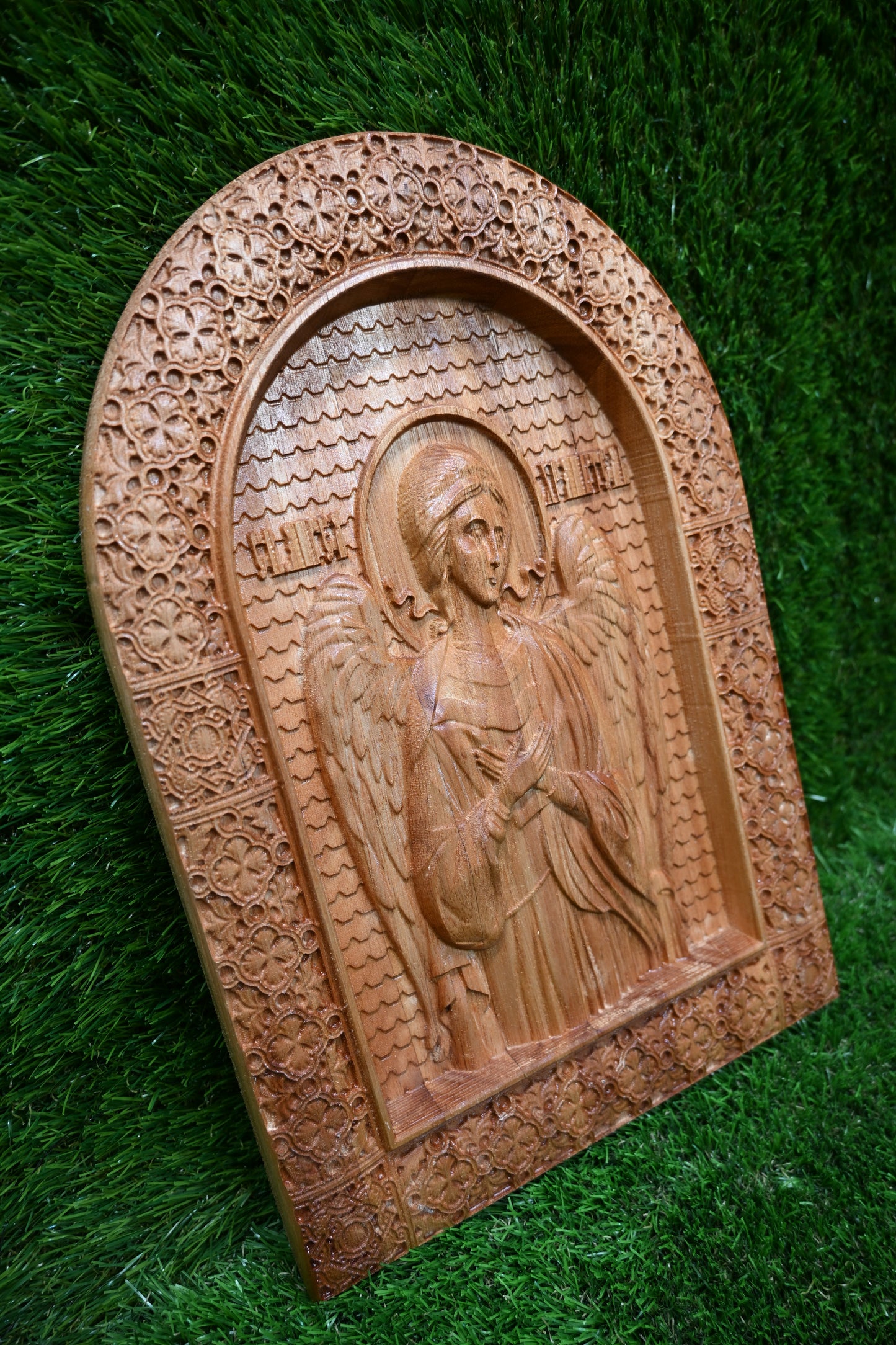 Guardian Angel Carve Icon - Poplar Wood