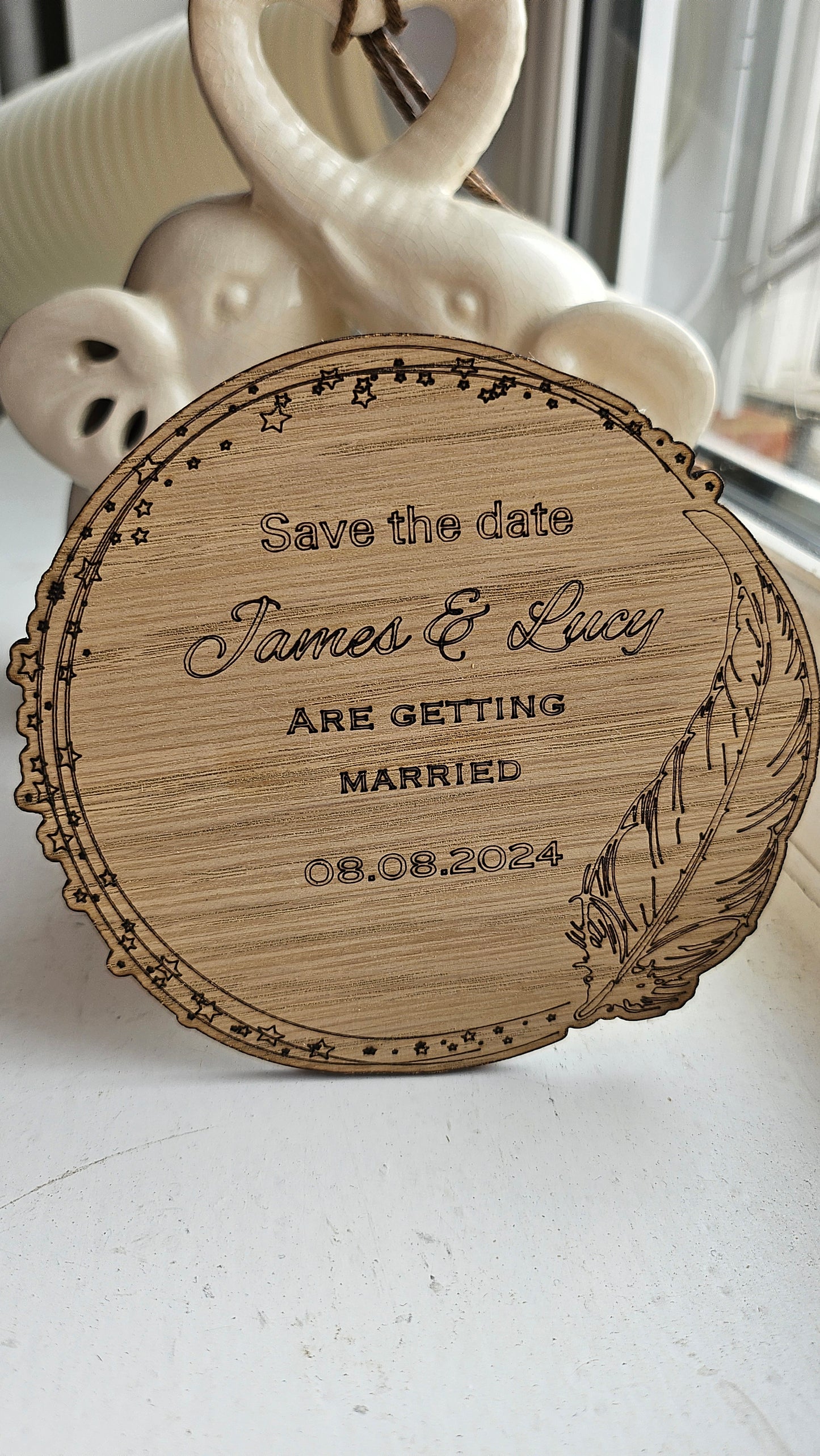 Custom Laser-Engraved Wooden Plaque – Wedding & Special Events