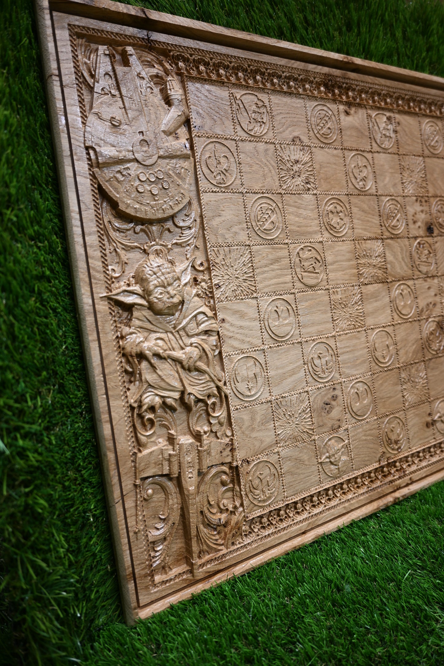 Wooden Chess board - Old Oak (Decoration only)