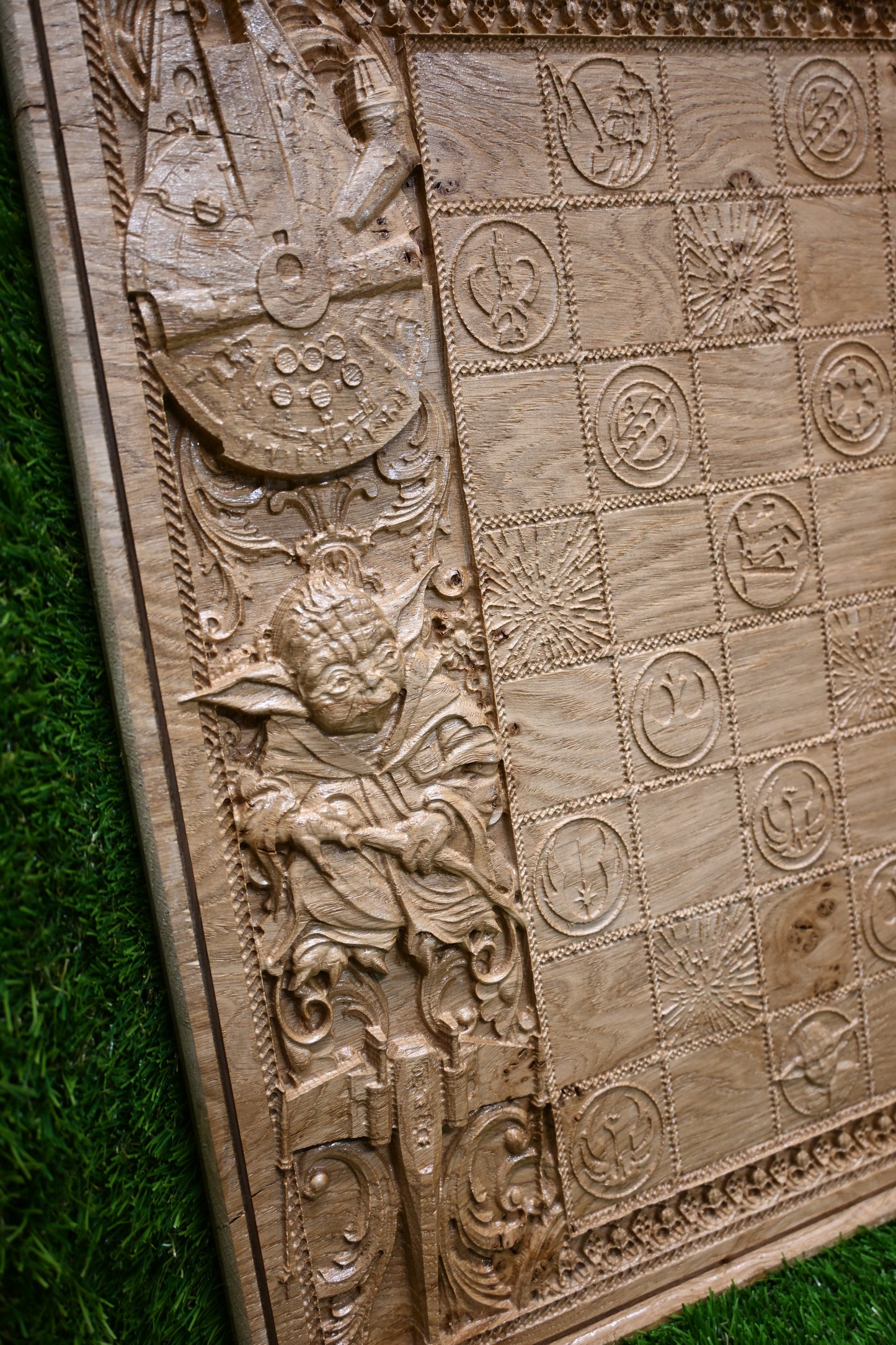 Wooden Chess board - Old Oak (Decoration only)