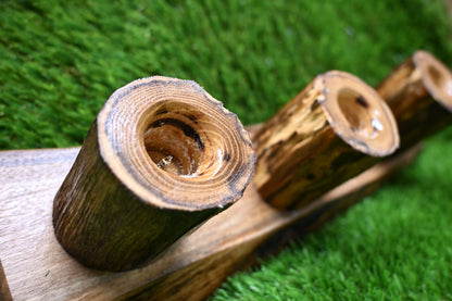 Handcrafted Candle holder - Walnut & Acacia wood
