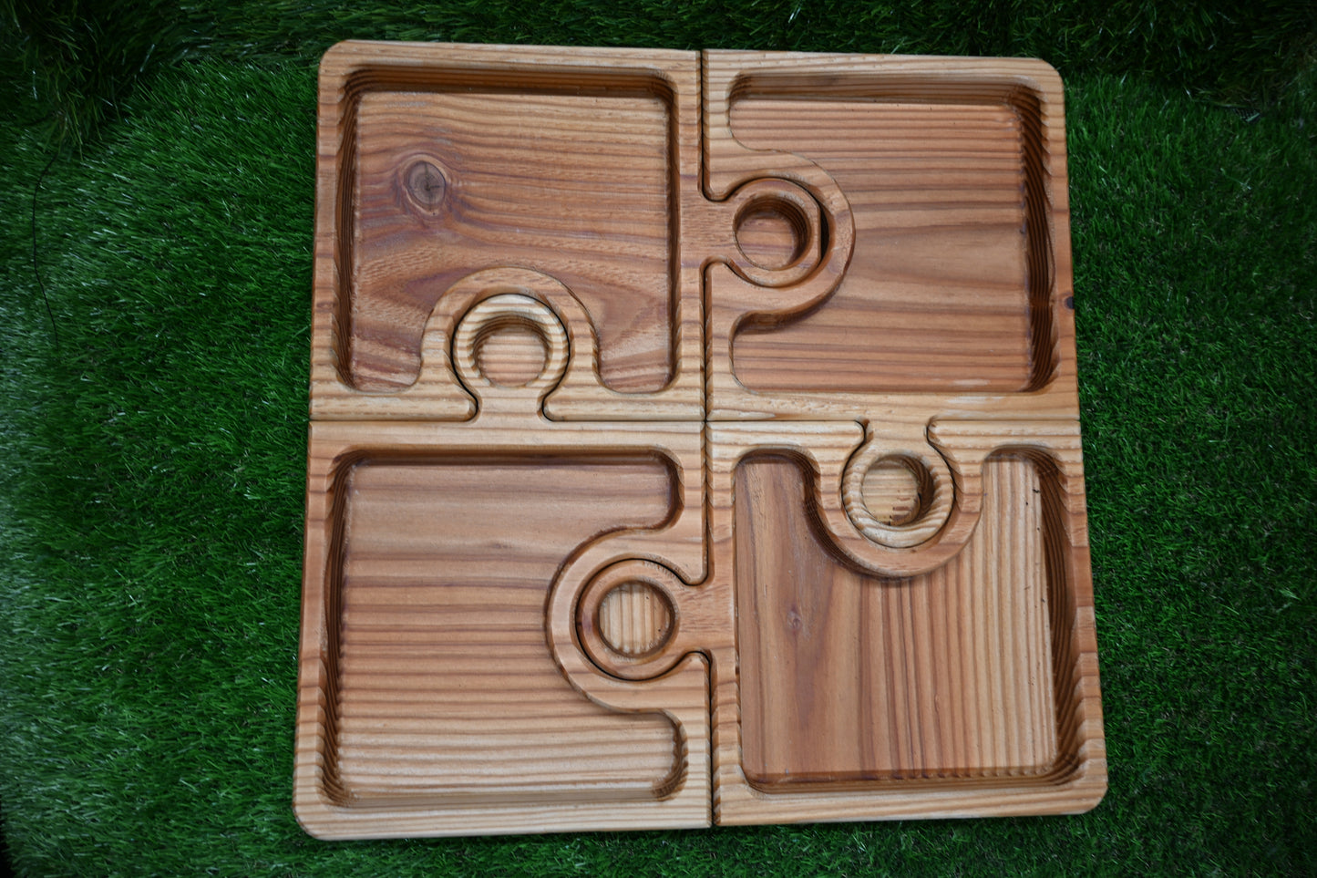 Puzzle Serving Tray – Pine Wood