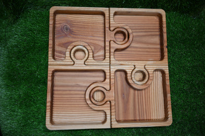Puzzle Serving Tray – Pine Wood