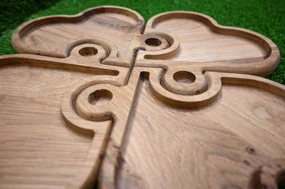 Heart Puzzle Serving Tray – Oak Wood