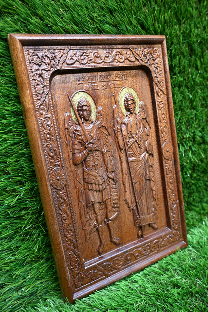 Carved Icon – Sapele wood