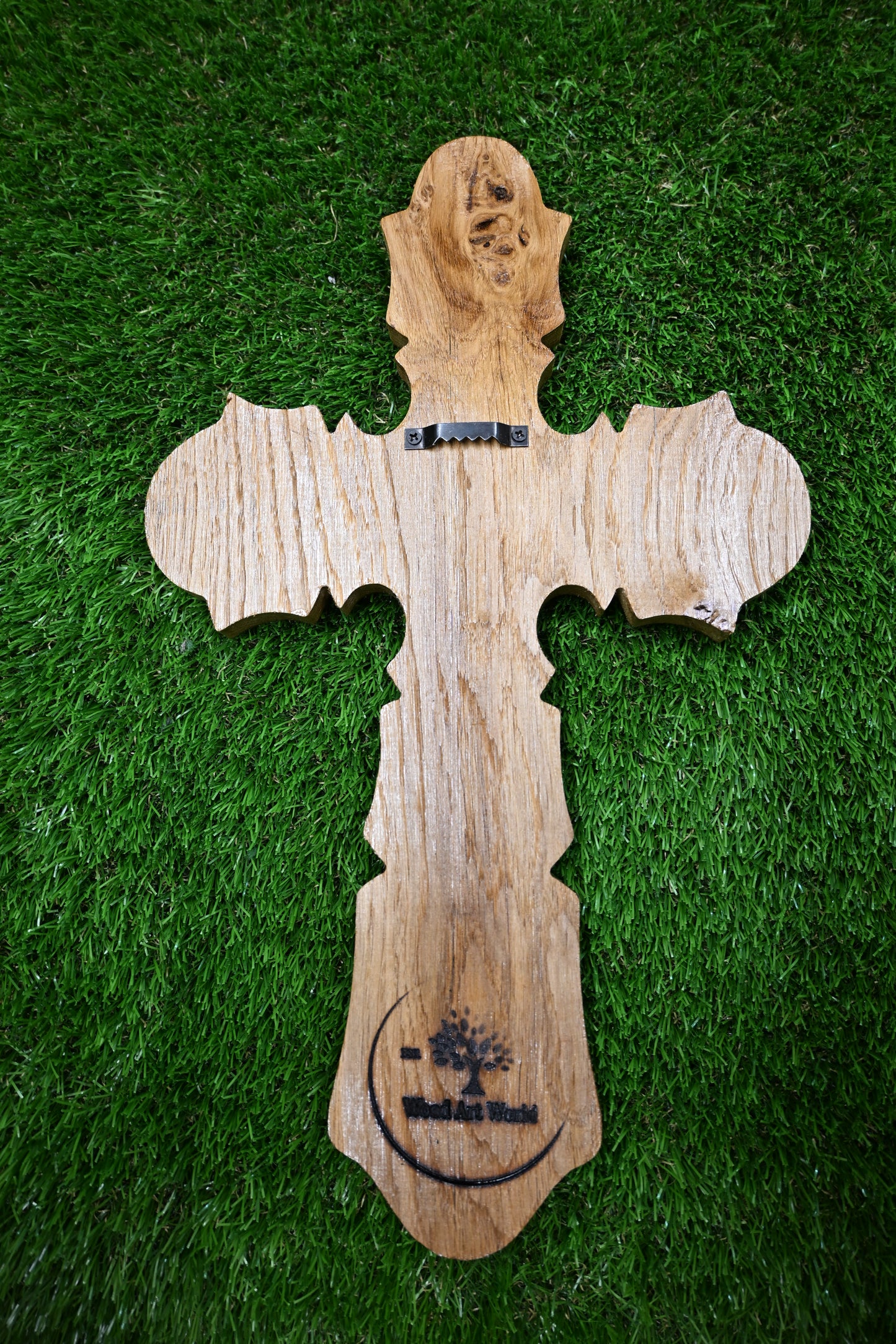Carved Wooden Cross – Oak wood