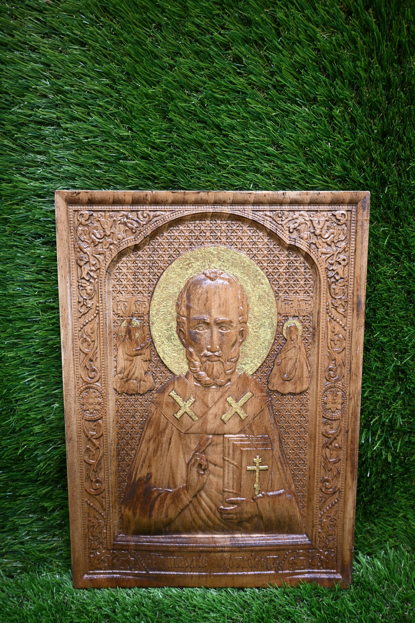 St Nicholas Carve Icon – Poplar wood