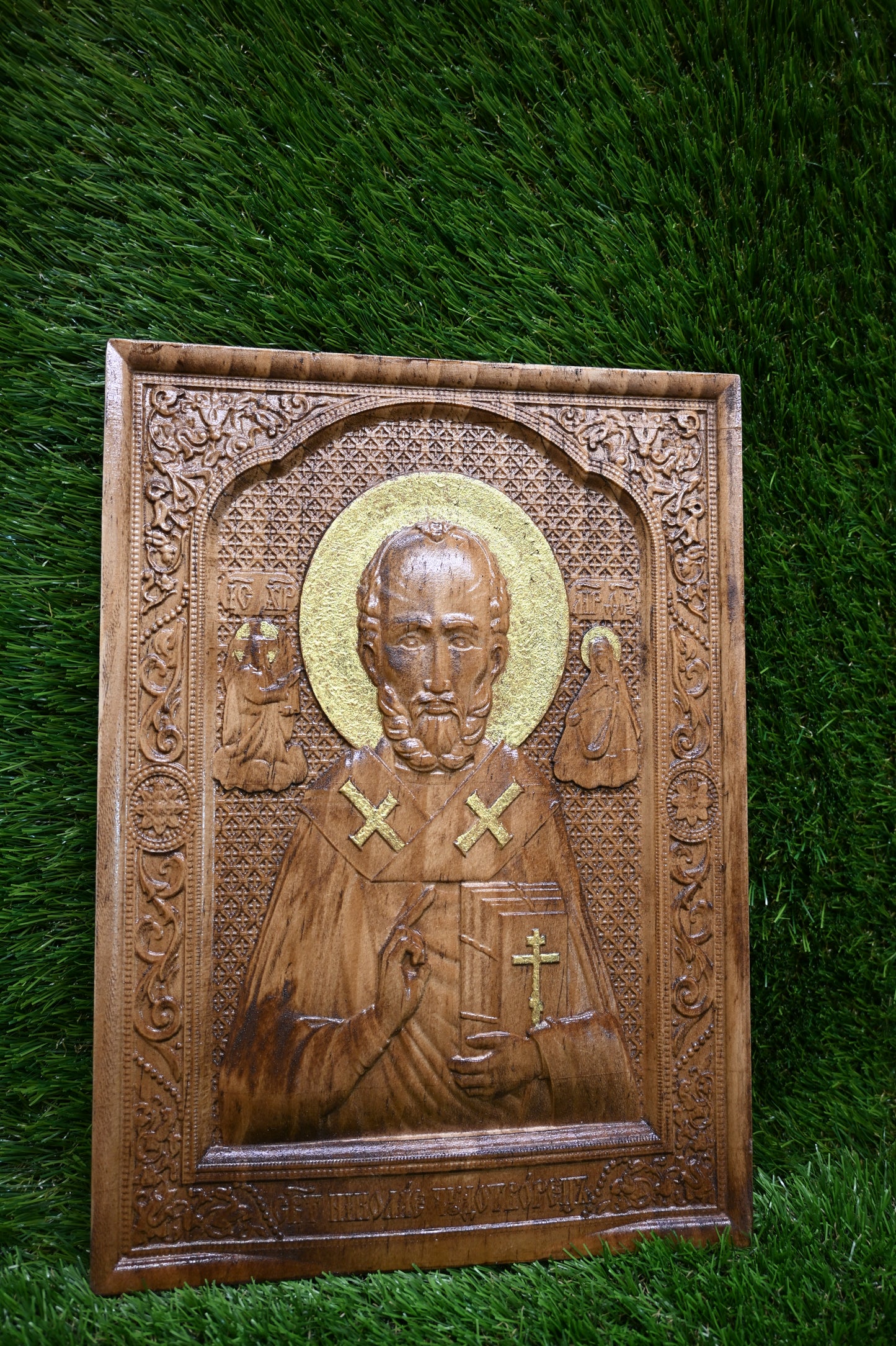 St Nicholas Carve Icon – Poplar wood