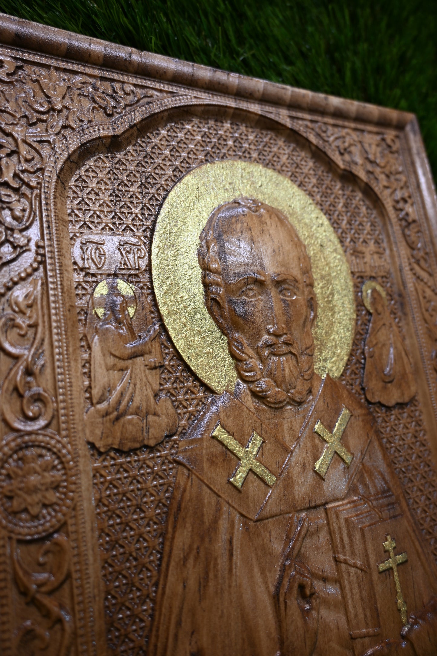St Nicholas Carve Icon – Poplar wood