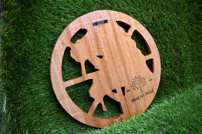 Carved Wooden Horse Wall Art