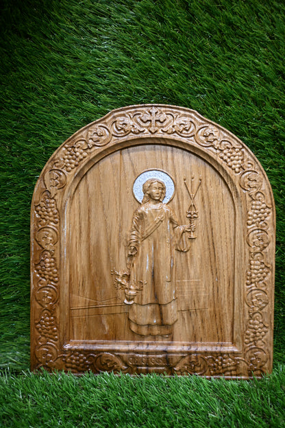 St. Stephen Carve Icon – Oak