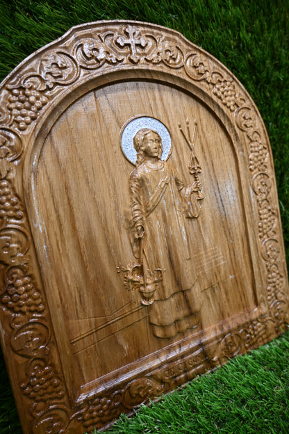 St. Stephen Carve Icon – Oak
