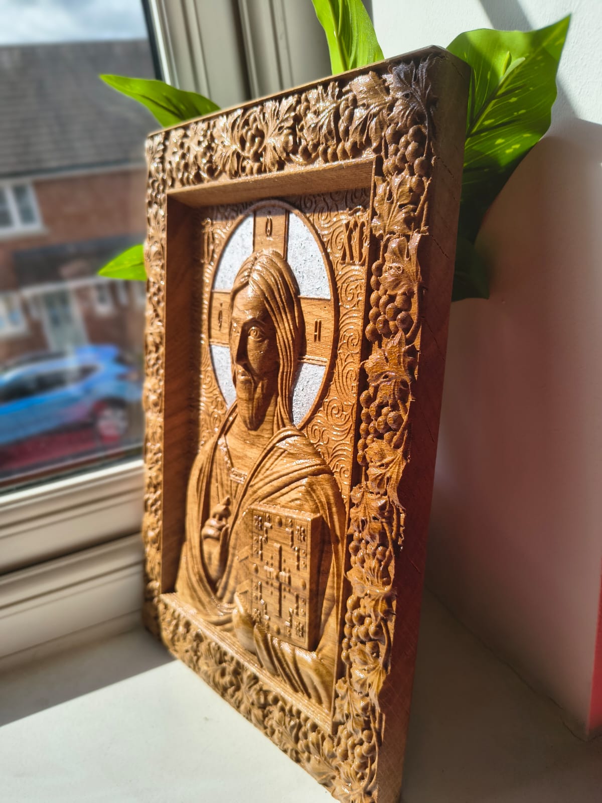 Icon of Jesus Christ – with Silver Pigment