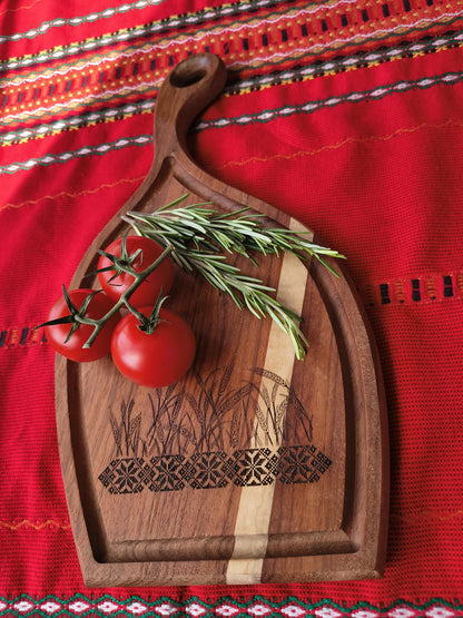 Jatoba (Brazilian Cherry) & White Oak Cutting Board | Custom Engraving