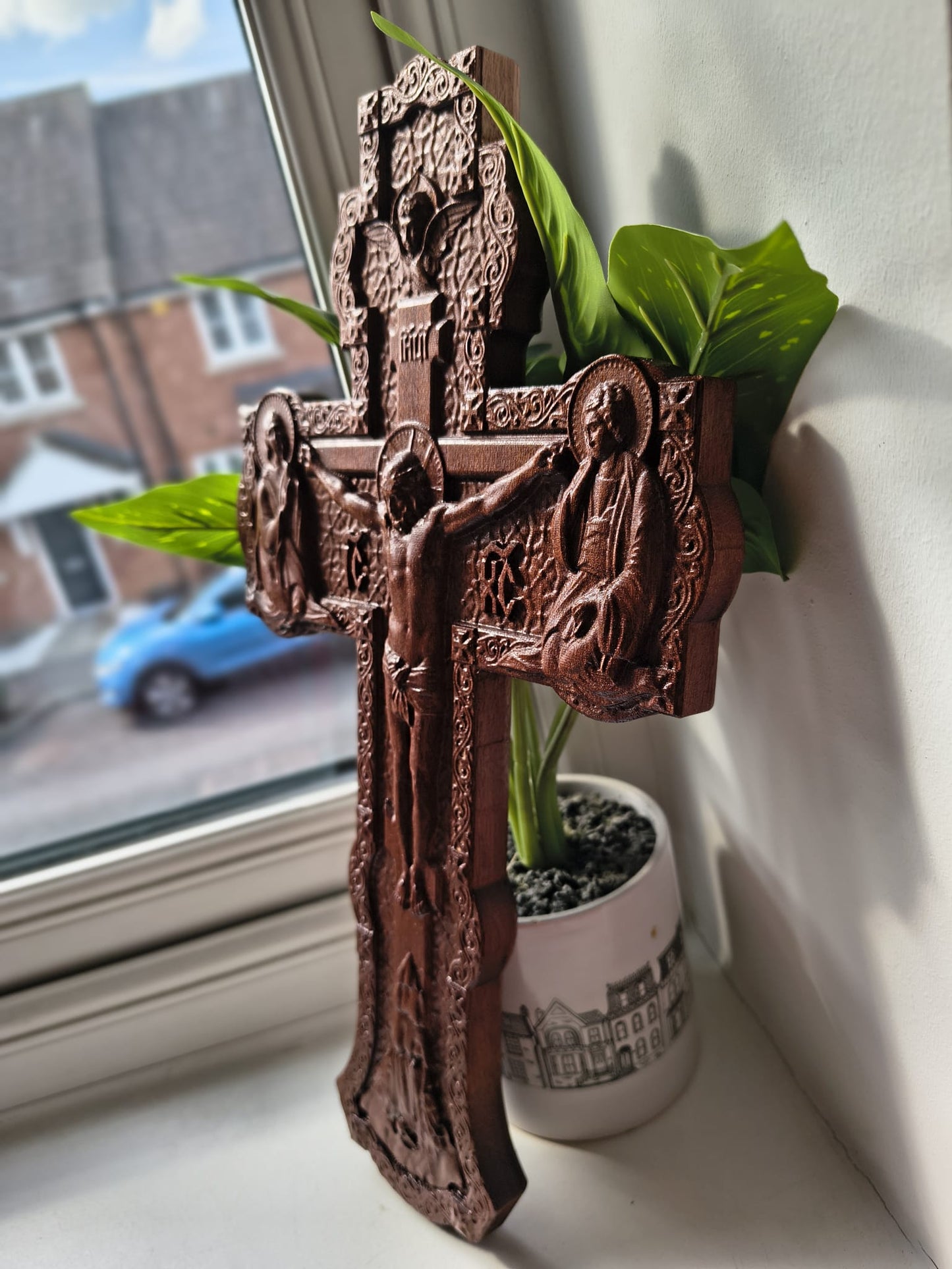 Carved Cross – A Symbol of Faith and Spiritual Strength