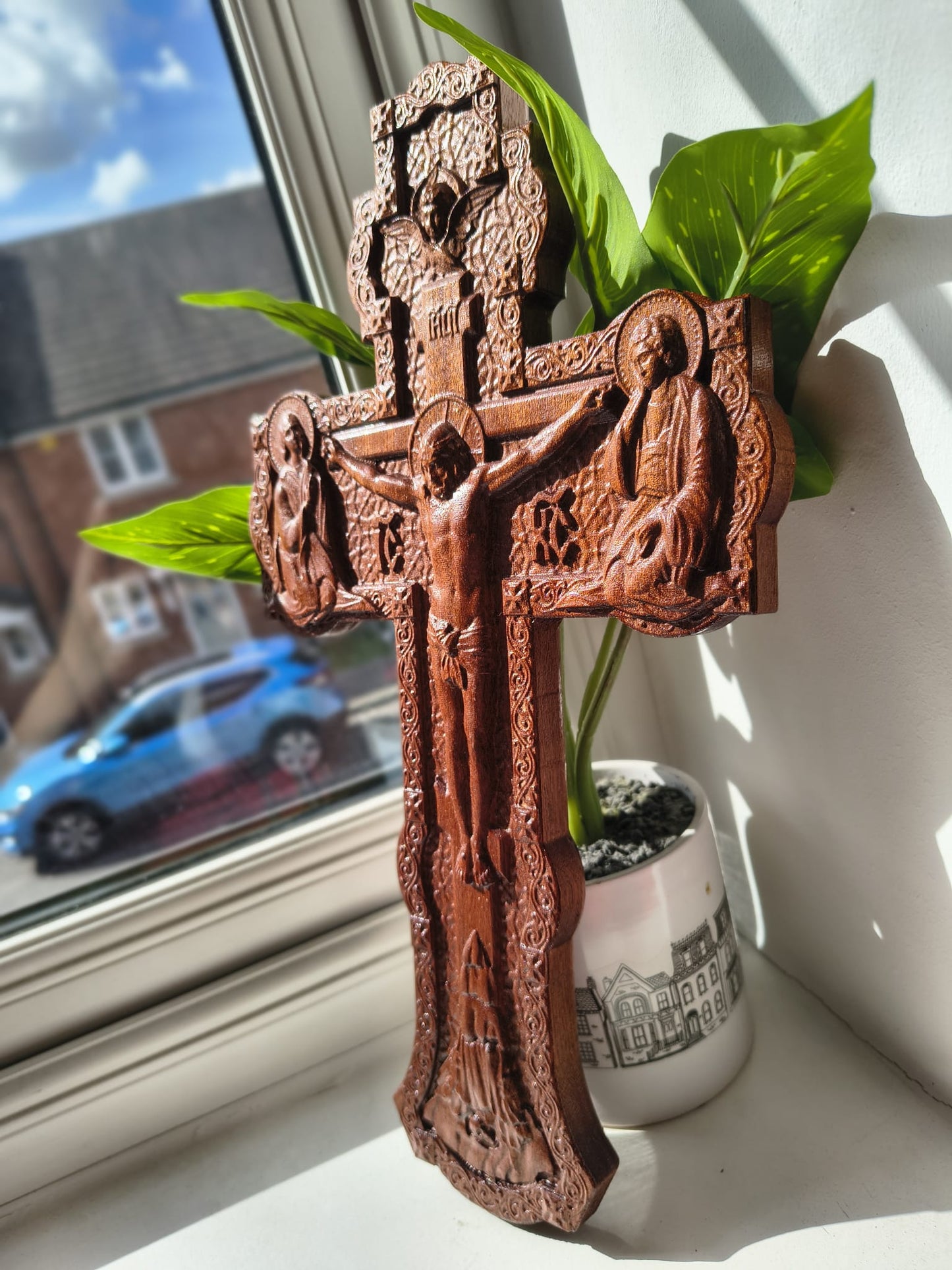 Carved Cross – A Symbol of Faith and Spiritual Strength